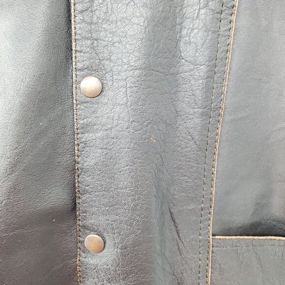 Bikers Dream Apparel Men's Live To Ride Ride To Live Eagle Snap Up Vest Size 54 - Picture 7 of 13